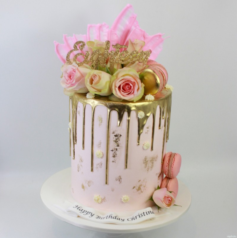 21st Birthday Cake — Custom Cakes | Mac and Bakes Papamoa